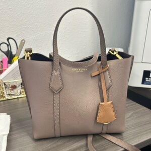 Tory Burch Taupe Leather Tote